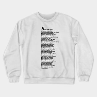 Airport on an Island Poem Quote Edition Crewneck Sweatshirt